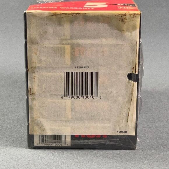 RCA VHS Blank Video Cassette Tape New 5 Pack T-120 Premium 6-Hour NOS +1 Free - Picture 4 of 4
